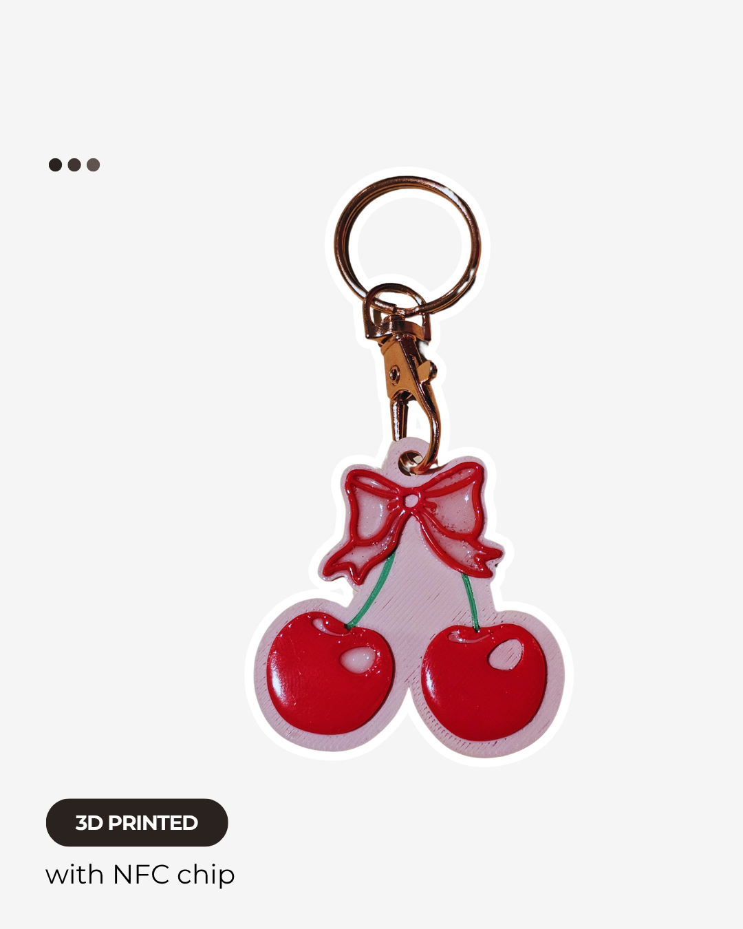 NFC Cherries Keychain (Any Business)