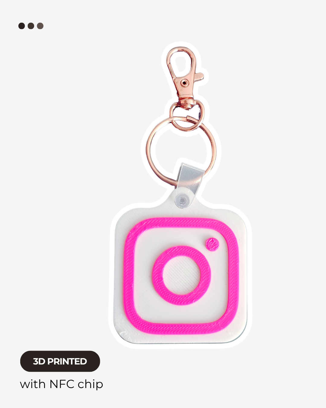 NFC Social Media Keychain