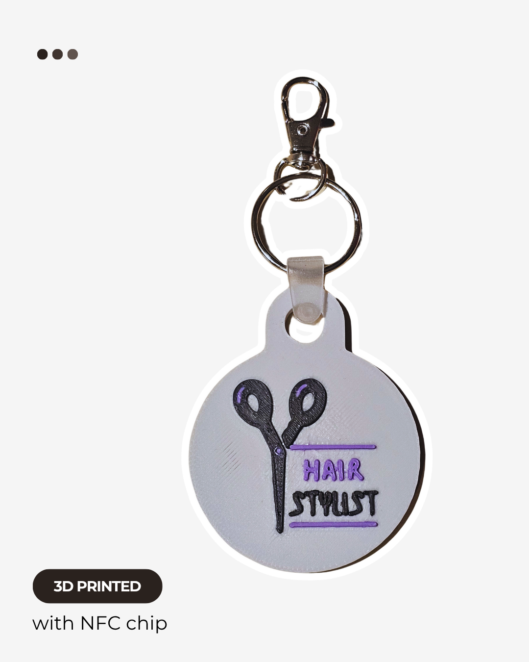 NFC Hair Stylist Keychain
