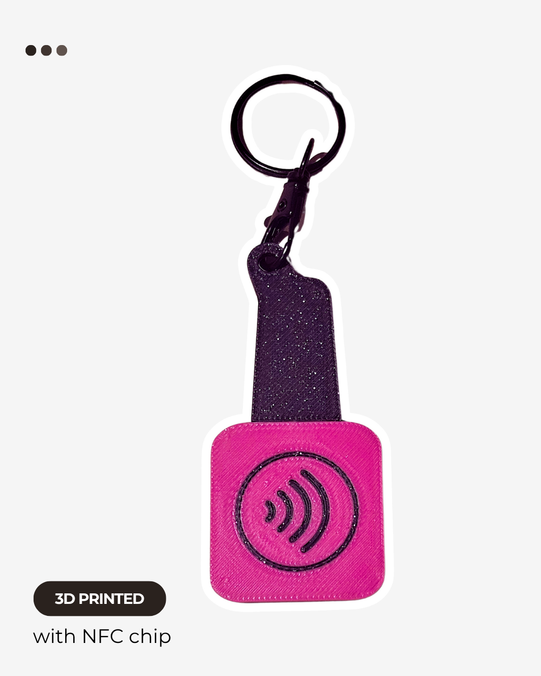 NFC Nail Bottle KeyChain